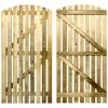 Ruby UK 6ft X 3ft Premium Curved Top Picket Gate Softwood 1 Ruby UK 6ft X 3ft Premium Curved Top Picket Gate Softwood