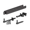 Ruby UK 24" Adjustable Field Gate Hinge Set - Epoxy Black 5 Bar Gates