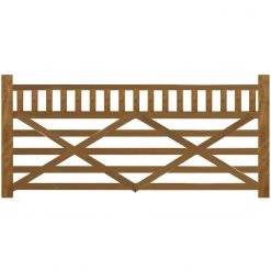Ruby Group Hardwood Iroko Boscastle Diamond Brace Gate