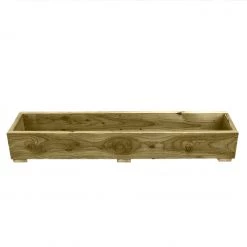 Ruby UK Handmade Rustic Wooden Planter Decking