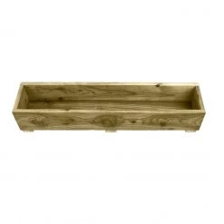 Ruby UK Handmade Rustic Wooden Planter Decking