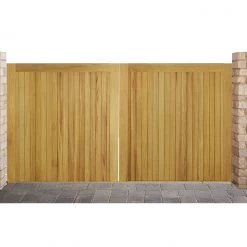 Ruby UK Iroko Croyde Mortise & Tenon Entrance Gates (Pair) 6 Ruby UK Iroko Croyde Mortise & Tenon Entrance Gates (Pair)