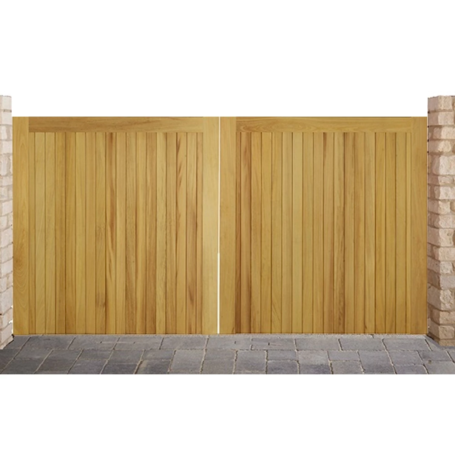 Ruby UK Iroko Croyde Mortise & Tenon Entrance Gates (Pair) 4 Ruby UK Iroko Croyde Mortise & Tenon Entrance Gates (Pair)