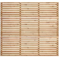 Ruby UK Cedar / Larch Slatted Fence Panels (Horizontal)