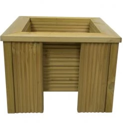 Ruby UK Decking Premium Square Wooden Garden Planter