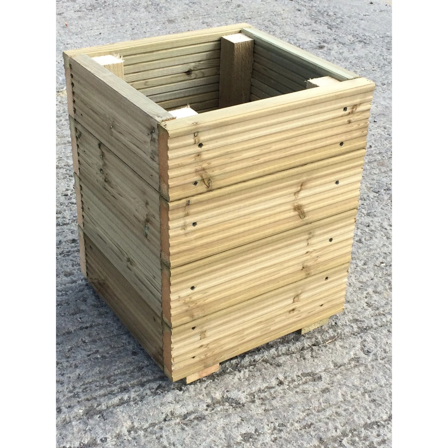 Ruby UK Treated Decking Planter Square 0.4m 5 Ruby UK Treated Decking Planter Square 0.4m