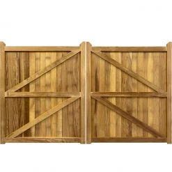 Ruby UK Iroko Highampton Mortise & Tenon Entrance Gates (Pair)