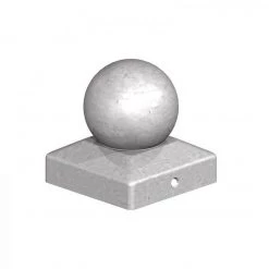 Birkdale Softwood 100mm Galvanised Metal Ball Post Caps