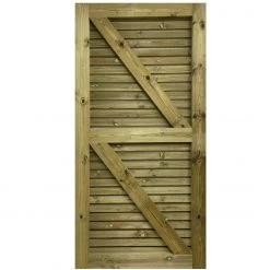 Ruby Group Redwood Slatted Gate Single Softwood