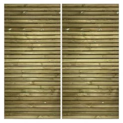Ruby Group Redwood Slatted Gates Pair