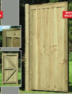 Ruby UK Side Gate Featheredge Premium Frame Softwood