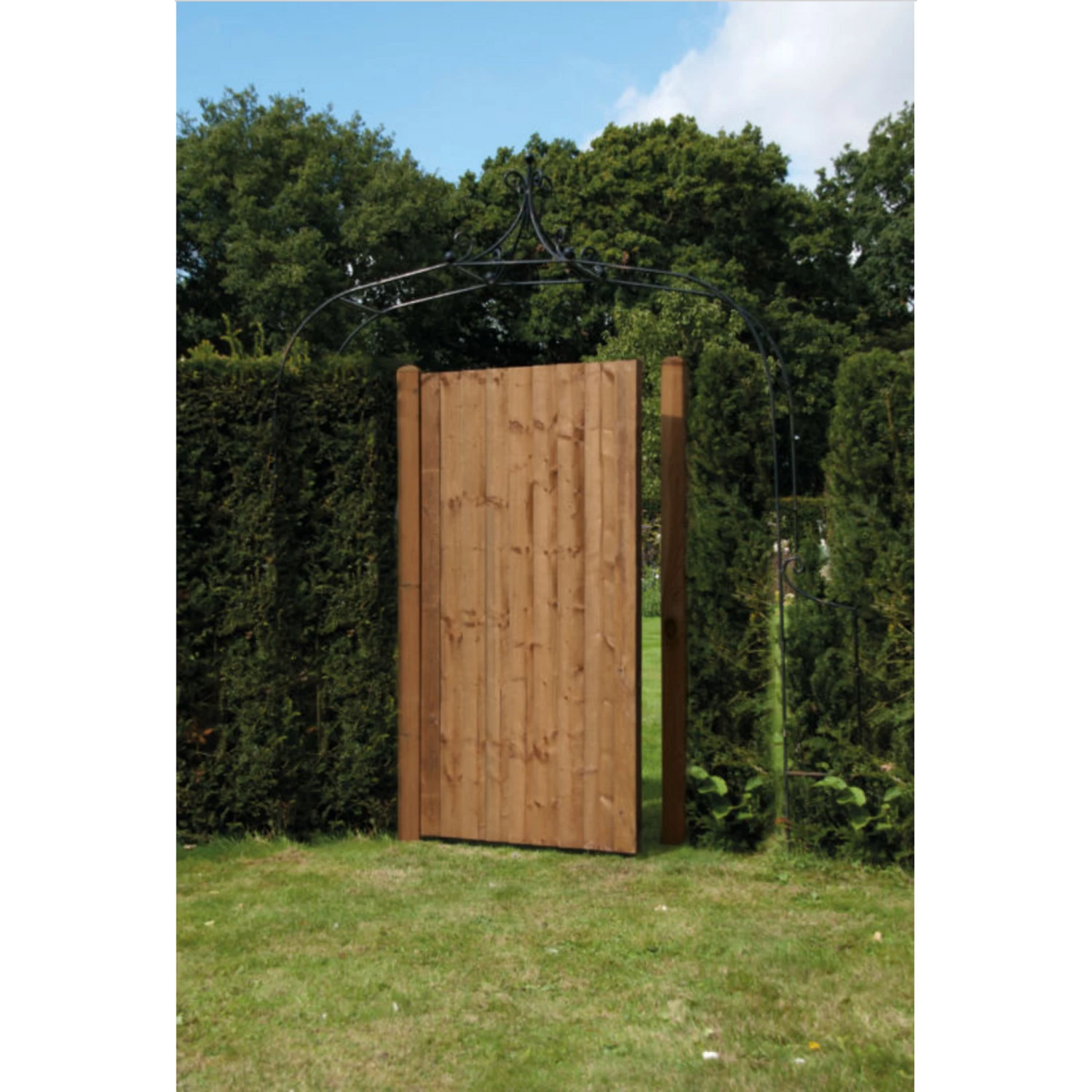 Ruby Featheredge Garden Gate (Green/Brown) Softwood 5 Ruby Featheredge Garden Gate (Green/Brown) Softwood