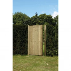 Ruby Featheredge Garden Gate (Green/Brown) Softwood