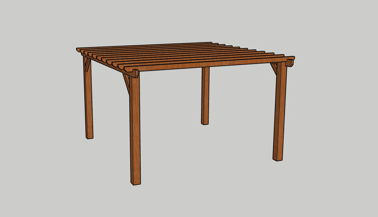 Ruby UK Flat Roofed Premium Pergolas - Frame Only 3 Ruby UK Flat Roofed Premium Pergolas - Frame Only