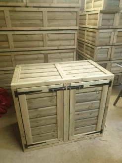 Ruby UK Wheelie Bin Box Storage Unit Bin Storage