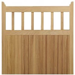 Ruby UK Iroko Cottage Mortise & Tenon Single Entrance Gate
