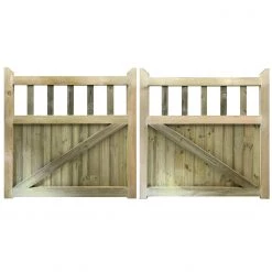 Ruby UK Cottage Mortise & Tenon 3/4 Split T&G Entrance Gate (Pair) Softwood