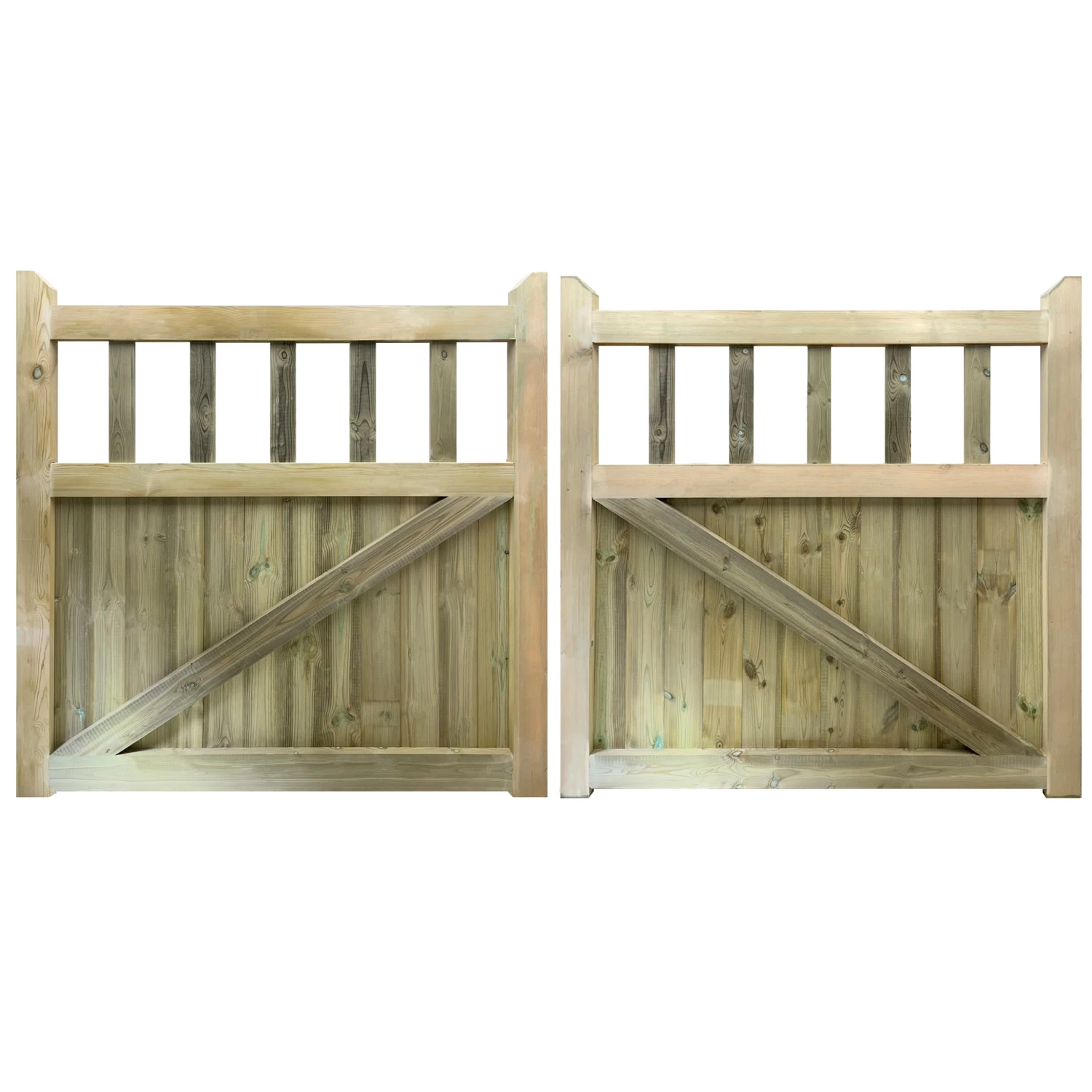 Ruby UK Cottage Mortise And Tenon T&G Entrance Gate (Pair) 4 Ruby UK Cottage Mortise And Tenon T&G Entrance Gate (Pair)