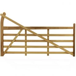 Ruby UK Hardwood Iroko Exbourne Curved Heel Gate