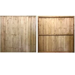Ruby UK Premium Featheredge Pressure Treated Fence Panels Decorative