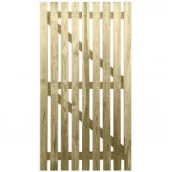 Ruby UK 6ft X 3ft Picket Gate Flat Top Softwood