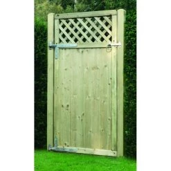 Ruby UK Tongue And Groove Lattice Top Gate Softwood