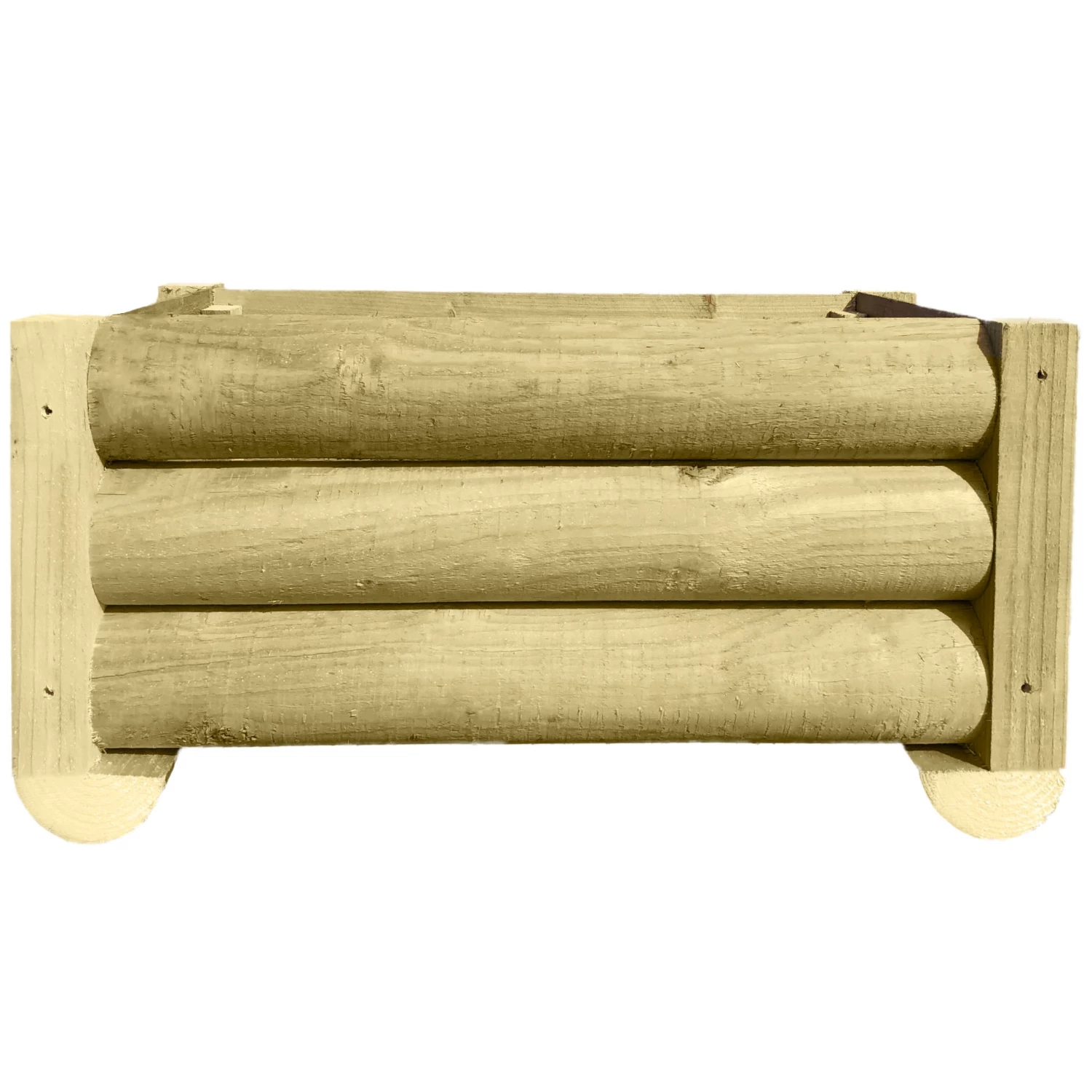 Ruby UK Decking Half Round Wooden Garden Planter 3 Ruby UK Decking Half Round Wooden Garden Planter