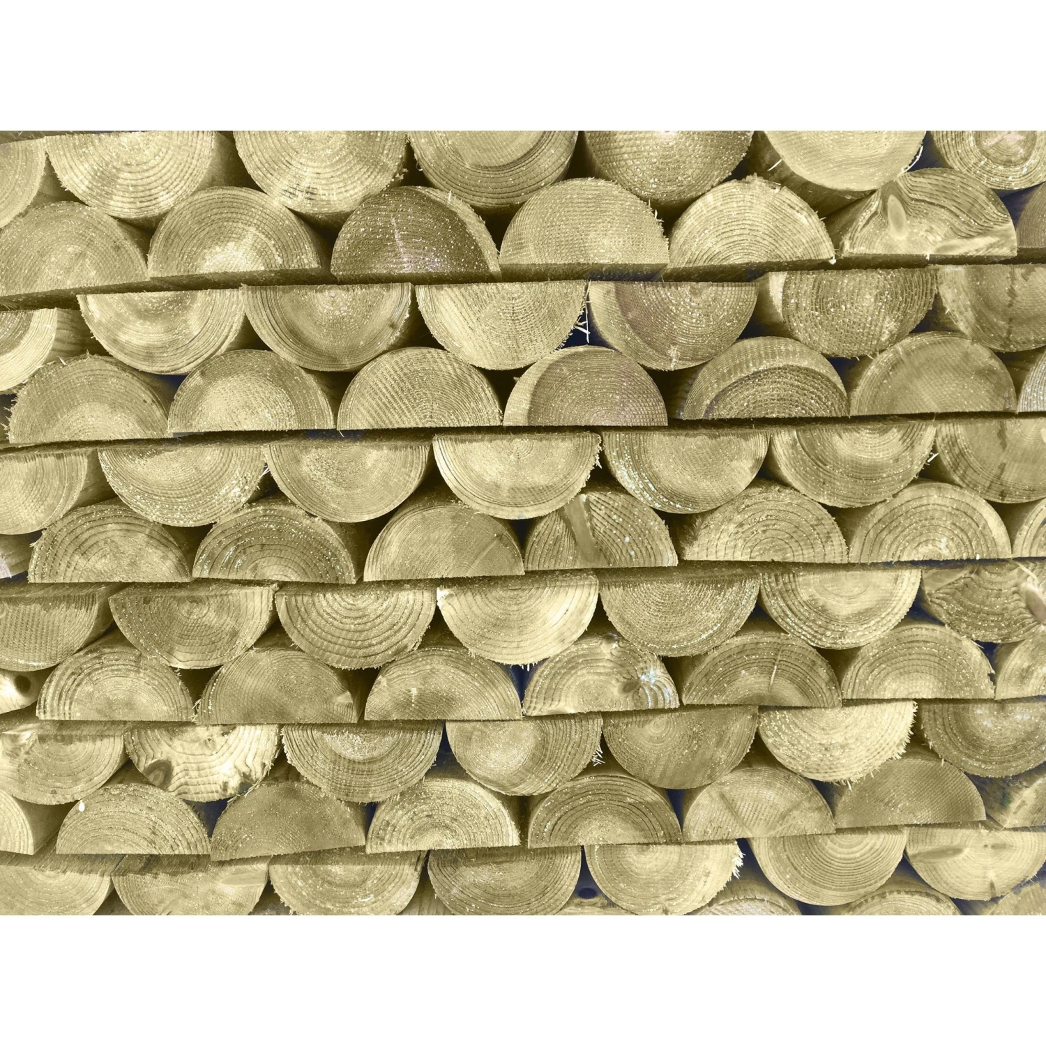 Ruby UK 100mm Treated Machined Half Round Rails Pressure Treated 4 Ruby UK 100mm Treated Machined Half Round Rails Pressure Treated