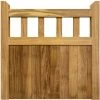 Ruby UK Iroko Cottage Mortise & Tenon Single Entrance Gate