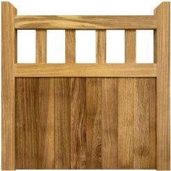 Ruby UK Iroko Cottage Mortise & Tenon Single Entrance Gate