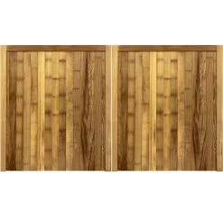 Ruby UK Iroko Croyde Mortise & Tenon 3/4 1/4 Entrance Gates (Pair) Hardwood