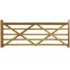 Ruby Group Iroko 5 Bar Entrance Gate 2 Ruby Group Iroko 5 Bar Entrance Gate