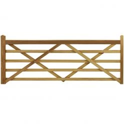 Ruby Group Iroko 5 Bar Entrance Gate