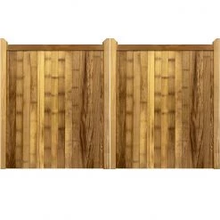 Ruby UK Iroko Highampton Mortise & Tenon Entrance Gates (Pair)