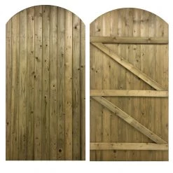 Ruby UK Tongue And Groove Arched Top Gate Softwood