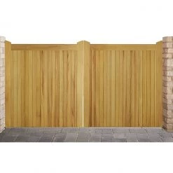 Ruby UK Iroko Highampton Mortise & Tenon Entrance Gates (Pair)