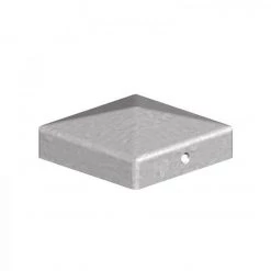 Birkdale 100mm Pyramid Galvanised Post Caps Softwood