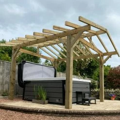 Ruby UK Premium Pergolas - Frame Only Pent Pergola