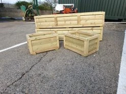 Ruby UK Luxury Loglap Planters Decking