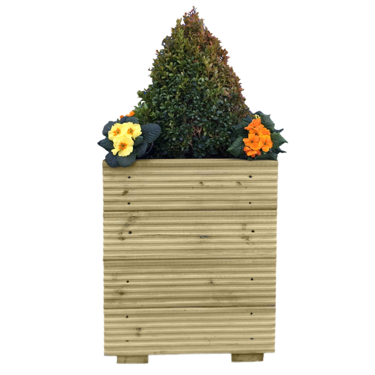 Ruby UK Treated Decking Planter Square 0.4m 3 Ruby UK Treated Decking Planter Square 0.4m