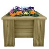Ruby UK Decking Premium Square Wooden Garden Planter 1 Ruby UK Decking Premium Square Wooden Garden Planter