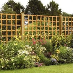 Ruby UK Hand-Made Heavy Duty Square Trellis Panel Decorative